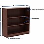 Lorell 36" 3-Shelf Bookcase with Adjustable Shelves, Mahogany Laminate (LLR99781)~#|#~51D3DA2E-5AE0-4B93-85683C81A9F1B609_sc7