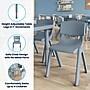 Flash Furniture Emmy Square Activity Table Set, 24" x 24", Height Adjustable, Dusty Blue (YCX232SQRTBDTBR)~#|#~51FB26E1-3F9A-4183-BDDB1D96719732C7_sc7