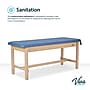 Viva Comfort Aristo Wood H-Brace Physician Exam Table with Paper Cutter and Holder, 500lbs. Capacity, Blue (ADI996-HBFP-BLU)~#|#~521DD655-2A01-4F2D-A7D59F5DE7C14D5C_sc7