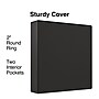 Staples 2" 3-Ring View Binder, Black (ST23722-CC)~#|#~5226A693-4C76-450D-A28B8B371FFCF394_sc7