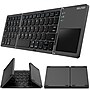 Delton F75 Small Wireless Foldable Portable Keyboard and Touchpad, Black (DKBF75)~#|#~522D8640-C48E-4B4C-ADA3FC0E34B1D0C0_sc7