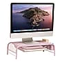 Staples Metal Mesh Monitor Stand, Up to 32" Monitor, Dusty Pink (ST63851)~#|#~5243D93B-CD5E-4F25-9B315070B82C47FF_sc7