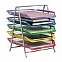 Mind Reader 5-Compartment Metal Desk Tray, Multicolored (5TPAPER-ASST)~#|#~525F245D-3625-4136-AC137440B0F47B46_sc7