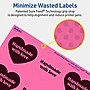 Avery Laser/Inkjet Heart Multipurpose Labels, 2-9/32" x 1-27/32", Bright Pink, 120/Pack (94603)~#|#~52831020-3BD3-4C51-BA1CC24143F3B674_sc7