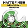 Scotch Magic Invisible Clear Tape With Dispenser, 0.75" x 18 yds., 1" Core, Transparent, 6 Rolls/Pack (6122)~#|#~5288921B-424C-4804-AE699B51E6F9F0CA_sc7