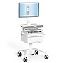 Mount-It! MedHub Mobile Medical Cart Workstation with Drawers, Monitor Mount, and Locking Caster Wheels, White/Grey (MI-16025)~#|#~528B352A-787F-4FB5-A4A6FF1917596855_sc7