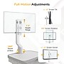 Mount-It! MedHub Full-Motion Swivel Monitor Mount for Mobile Medical Carts, 17"-32" Screens, 17.6 lbs. Capacity (MI-16005SW)~#|#~529C7972-840C-4185-86BE0A5FD164A1C7_sc7
