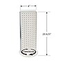 Azar Displays 20”H x 8”W Pegboard Counter Display with 16 4" Hooks, White (700508-WHT-4W16)~#|#~52A98DFA-9E13-4C94-ADD381A30098BF49_sc7