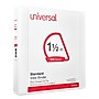 Universal Economy 1 1/2" 3-Ring View Binders, D-Ring, Matte White (UNV20744)~#|#~52C65E81-F913-4215-940F4ED4D5B0F516_sc7