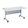 National Public Seating BPFT Series 24"W x 60"D Foldable Rectangular Training Table, Plastic, With Wheels, Speckled Grey~#|#~52C9DE9A-4A46-46D1-8C4B16B23AF9DB80_sc7