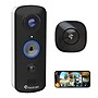 Toucan V3 Wireless Battery Operated Video Doorbell, Chime,  Night Vision, Wi-Fi, IP56 Weather Resistant, Black~#|#~52D1AAC8-E7B4-416E-BB27D7D086A117F6_sc7