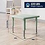 Flash Furniture Wren Square Activity Table, 24" x 24", Height Adjustable, Sage (YUYCX0022SQRSGE)~#|#~52D1DC9E-D4BA-4248-AF730B1A911A3C9C_sc7