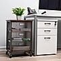 Mind Reader 3-Drawer Rolling Storage Organizer Cart with Wheels, Black (3TMESHC-BLK)~#|#~52D9758A-38F8-4F43-88053D068A69524A_sc7