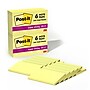 Post-it Super Sticky Notes, 3" x 5", Canary Collection, 90 Sheet/Pad, 12 Pads/Pack (65512SSCY)~#|#~52EEBC94-750E-4EF4-B8F387206F1D5C21_sc7