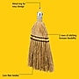 Rubbermaid Corn Whisk Broom, 12" Yellow (FG9B5500YEL)~#|#~52EF9074-15C9-40C8-8B9F3E4AF9BEA9C3_sc7