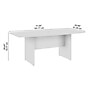 Bush Business Furniture 72W x 36D Boat Shaped Conference Table with Wood Base, Hansen Cherry (99TB7236HC)~#|#~52F05530-4476-462F-8FD5ED655AD91E3F_sc7