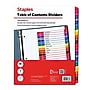 Staples Durable Paper A‑Z Alphabetical Dividers, 26‑Tabs, Multicolor~#|#~530F0DCF-5AEF-4E66-A13443594C2DA6F7_sc7