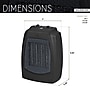 Techni Home 1500-Watt Ceramic Electric Desk Heater, Black (RTA-DTOP-HTR)~#|#~5316192F-E73E-4B61-B7B042FECF7A2618_sc7