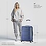 InUSA Pilot 24" Hardside Suitcase, 4-Wheeled Spinner, TSA Checkpoint Friendly, Blue (IUPIL00M-BLU)~#|#~53270BDF-99DF-402F-885C3B75D27587DC_sc7