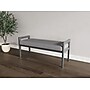 Lesro Weston 2-Seat Bench, Chambray Grey/Pewter (WS2001.WPW-01CHGY)~#|#~532D96E0-9F56-481E-AF747B1C22687EB0_sc7