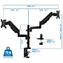 Mount-It! Dual Monitor Arm Desk Mount for 17" to 32" Monitors, Black (MI-4762)~#|#~53307788-7AEC-4EA3-AAFF4C858341265B_sc7