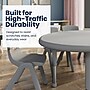 Flash Furniture Wren Half Moon Activity Table, 35" x 65", Height Adjustable, Soft Gray (YUYCX042MOONSGY)~#|#~53469D26-05D3-4D03-9FEDBC6D5A2F2489_sc7