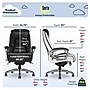 Serta Lautner Ergonomic Bonded Leather Swivel Executive Chair, Black/Cream (44942)~#|#~5368FDA7-067D-4D7A-997BE5B4F66C238B_sc7