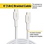 NXT Technologies™ 6 Ft. Braided USB-C Cable, White (NX60470)~#|#~536CD0B6-06F3-4046-9DB85B901BB139A9_sc7