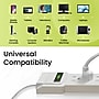 GoGreen Power 6-Outlet Surge Protector, 12', White (GG-16103M-12)~#|#~5376EBA8-6D60-4093-880206C9DF57ECEA_sc7