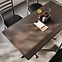 Flash Furniture Bennett Wooden Commercial Indoor Table, 60" x 30", Dark Brown Top/Silver Base (GSF3060DBT2222S)~#|#~5387BD09-2D0E-4C9F-94FBF2FA520AD904_sc7