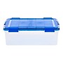 Iris WeatherPro 40 Qt. Latch Lid Storage Bin, Clear/Blue (500202)~#|#~538BE5AF-76A2-4808-BCB8F3AA83BC67CF_sc7