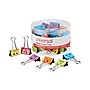 Universal Emoji Themed Binder Clips in Dispenser Tub, Medium, Assorted Colors, 42/Pack (UNV31031)~#|#~53934718-6337-4DE8-BF4F30BE6DC8E99A_sc7