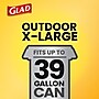 Glad 39 Gallon Lawn & Leaf Bags, Black, 12 Bags/Box (70028)~#|#~53986033-7708-46B9-882770DF8FD45B21_sc7