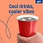 Perk 16 Oz Plastic Cold Cups, 50 Count Disposable Cups for Cold Drinks, Parties & Everyday Use, Red~#|#~5398C73F-F12B-47E9-A4E3D3D6E1DF11BF_sc7