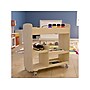 Flash Furniture Bright Beginnings Mobile 18-Section Storage Cart, 31.75"H x 33.25"W x 15.75"D, Natural Birch Plywood~#|#~53E558EE-9396-4B34-89805B7DAA63F545_sc7