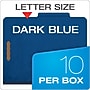 Pendaflex Pressboard Classification Folder, 1-Dividers, 1 3/4" Expansion, Letter Size, Dark Blue, 10/Box (23732P)~#|#~53FD9137-A365-4267-BCABF81ECF988339_sc7