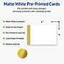 Avery Pre-Printed Gold-Dipped Edge Design Matte Blank Card, White, 20/Pack (S00-DJS)~#|#~540AC733-20FB-4B2A-9688C9A459F55085_sc7
