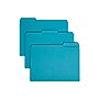 Smead File Folder, 3 Tab, Letter Size, Teal, 100/Box (10291)~#|#~5443881A-3AB4-4CA0-9013DC696DBA0C9A_sc7