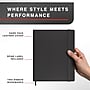 Staples Pro120 Elite™ Hardcover Journal, 8" x 10", Narrow Ruled, Black, 195 Pages (ST63364)~#|#~54511C5E-E0F7-4BF0-B3635E6C110CB29C_sc7