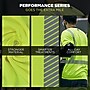 GloWear 8294BK High Visibility Short Sleeve Black Bottom T-Shirt, ANSI Type R Class 2, Lime, X-Small (22271)~#|#~5453E21E-013F-416E-A9F17637FCB41785_sc7
