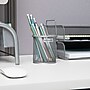 Mind Reader Metal Pen and Accessory Holder Desk Organizer, Silver, 3-Pieces (CLIPMESH3-SIL)~#|#~54692C2C-2792-4313-BB899EDC7A423150_sc7