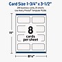 Avery Rectangle Rounded Corners Business Cards, Matte White, 200/Pack (19479399791)~#|#~546EE50E-8ED6-4316-B97D81083F996189_sc7