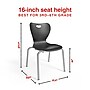 Staples PRE-ORDER Polypropylene 16" Student Chair, Black, 4/Box (ST63635)~#|#~547A2BB7-35F2-4072-99C456046CE9262C_sc7