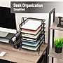 Mind Reader Metal Front Loading Letter Tray, Letter/Legal Size, Black (6TPAPER-BLK)~#|#~5492BB0D-FC23-460C-A24235BBE68C1019_sc7