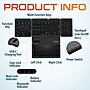 Delton F92 Foldable Portable Wireless Keyboard with Touchpad, Black (DKBF92)~#|#~549556B6-FC3B-49B0-B1E7E6F734C684C0_sc7