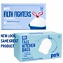 Perk™ 13 Gallon Kitchen Trash Bag, 28" x 24", Low Density, 0.9 mil, White, 50 Bags/Box (PK56745)~#|#~549EF95B-EE99-4150-805A23DF90011CFA_sc7