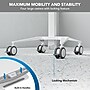 Mount-It! MedHub Mobile Medical Cart Workstation with Spring Arm Monitor Mount and Locking Caster Wheels, White/Grey (MI-16016)~#|#~549F1F85-AAF4-4841-86F61F405C787B73_sc7