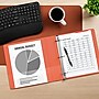 Staples 1 1/2" 3-Ring View Binder, D-Ring, Orange (26442-CC)~#|#~54A25BF0-7357-4682-B690A49EDE53EB07_sc7