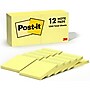 Post-it Notes, 3" x 3", Canary Collection, 100 Sheet/Pad, 12 Pads/Pack (654-12YW)~#|#~54AEF998-2DD5-4EFA-B6CC8AA271777255_sc7