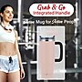 Brentwood Geojug Stainless Steel Double Walled Tumbler Cup, 40 oz., Pink (CMB-1200PK)~#|#~54B66197-ACC2-456C-BB459BA54F1FE2D6_sc7